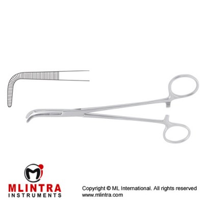 Kantrowitz Dissecting and Ligature Forcep Right Angled Stainless Steel, 25 cm - 9 3/4"